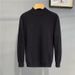 Men's Clothing Autumn and winter new style men's half turtleneck sweater slim fit long sleeve pullover mid neck solid color sweater bottoming shirt_viptrois.com