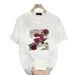 Men's Clothing Pure Cotton Handsome Youth Short Sleeved T Shirt For Men And Women Loose Tops All Match Ins_viptrois.com