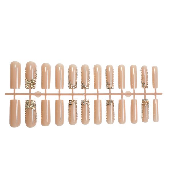 Handmade Metal Dot Drill European And American Wear Nail Art Hot Selling False Nails Long Water Pipe Nail Art Nail Piece Nail Piece Patch_viptrois.com