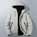2025 Graphene Jacket Fleece Thickened Cotton-padded Coat Men's Winter Business Leisure Warm Windproof Removable Hat_viptrois.com