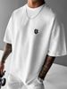 Men's Clothing High-end Heavyweight Cotton Short-sleeved T-shirt Men's Ins Trendy Red Panda Print Versatile Light Luxury Handsome New Summer_viptrois.com