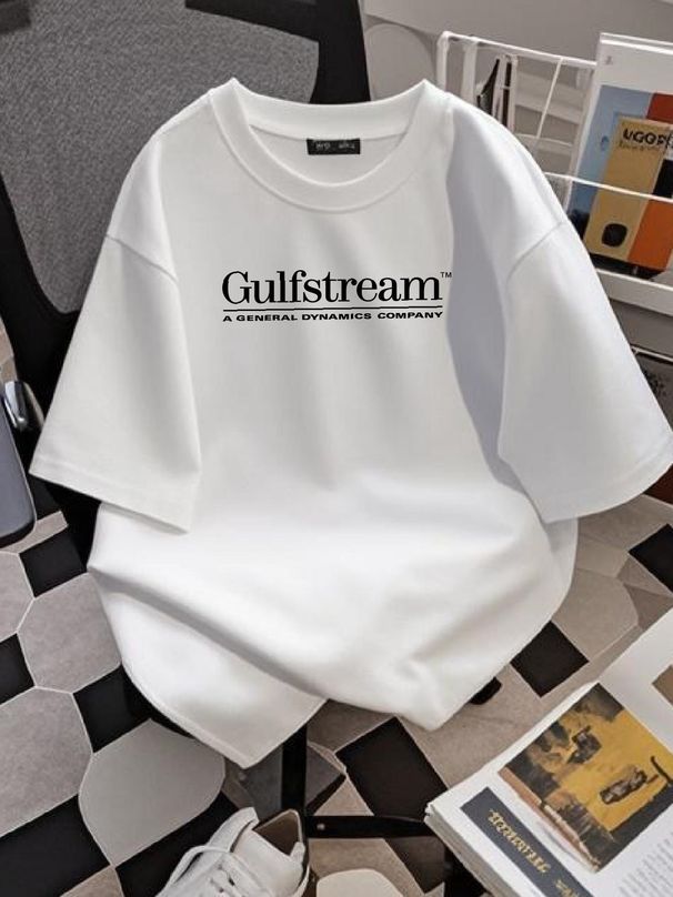 Gulfstream Private Jets Airplane T-shirt Stretched Designer Clothes Fashion Summer Breathable Stylish Graphic Casual Comfortable_viptrois.com