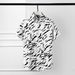 Men's Short Sleeve Cotton Shirt With Wave Digital Print - Slim Fit, Breathable & Stylish For Summer (Sizes 38-42, White/Black)_viptrois.com