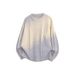 Men's Chunky Cable Knit Sweater - Relaxed Crew Neck Pullover In Grey/Violet//Pink (Sizes M-3XL)_viptrois.com