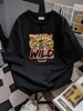 Tiger Wild Vintage Music Feel T Shirt Funny Cute S For Slightly Versatile Soft Homme Unisex Summer Stylish Streetwear Fashion Breathable Graphic_viptrois.com