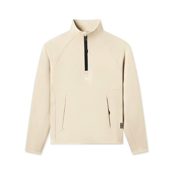 Autumn And Winter Men's Sweatshirt, American Style, Heavy-duty Half-zip Sports Sweatshirt Young Men, Large Size Casual_viptrois.com
