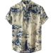 Men's Clothing Printed Shirt Hot Sale Lapel Short Sleeved Shirt Supports Design And Proofing_viptrois.com