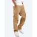 Men's Clothing Workwear Casual Pants Multi Pocket Trousers Summer Cargo Pants - Lightweight Workwear Joggers With Drawstring Waist & Multi-Pockets_viptrois.com