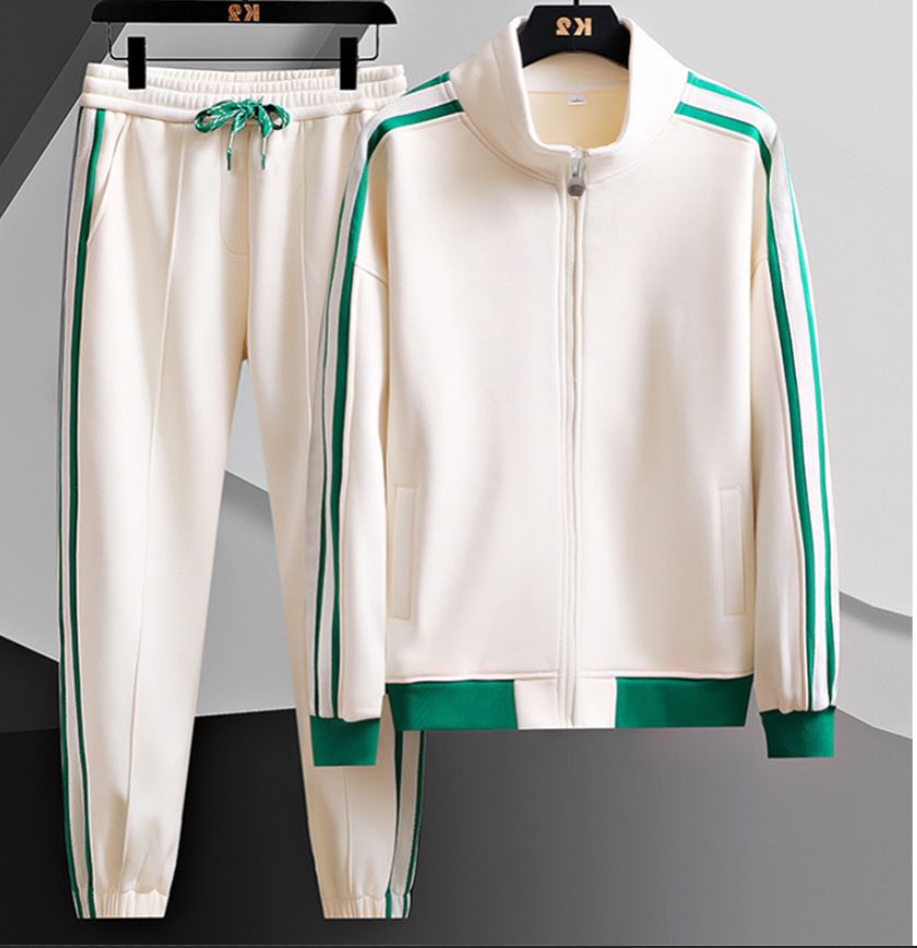 Men's Clothing 2024 New Suit Men's Clothing Spring And Autumn Handsome Men's Clothing With Sports Basketball Sweatshirt And Sweatpants Two-Piece Set_viptrois.com