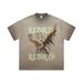 Men's Clothing Redemption Angel Youth Casual Worn Washed Short Sleeved T Shirt_viptrois.com