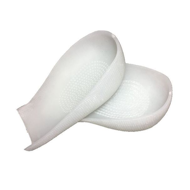 Height Enhancing Insoles In Socks Silicone Invisible Height Enhancing Pads White Elastic_viptrois.com