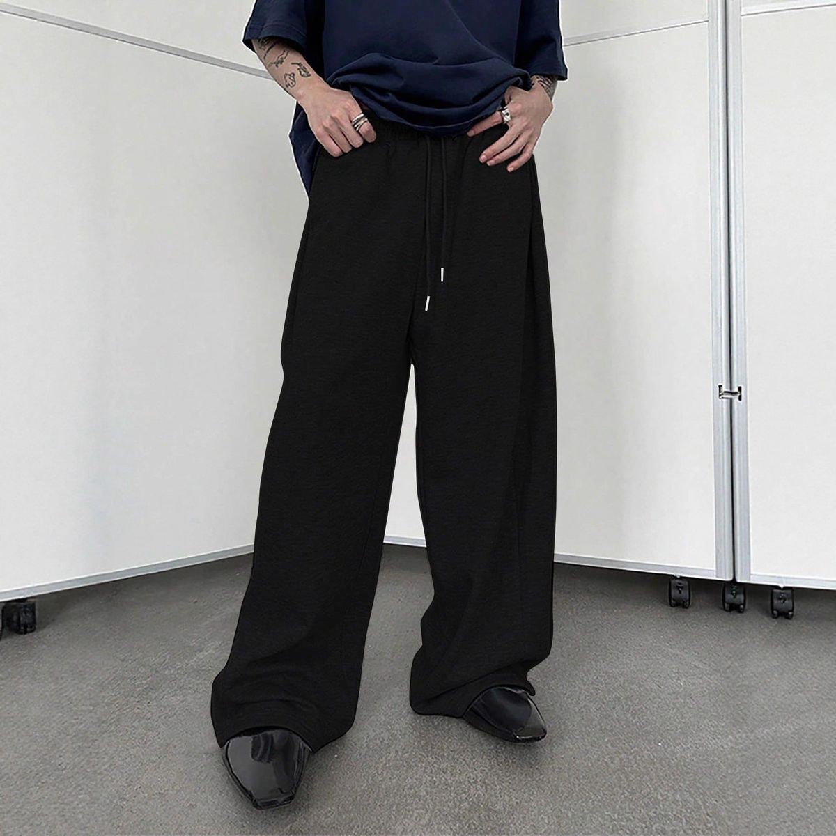 Men's Clothing Men's Relaxed Fit Jogger Pants With Drawstring Waist, Fleece-Lined, Straight Leg Casual Sweatpants For All-Day Comfort_viptrois.com