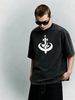 Summer New Short-sleeved T-shirt, Men's Mystic Cross Symbol Creative Printing Half-sleeved Youth Trend Versatile Casual Loose Base Tee_viptrois.com