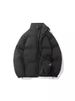 Men's Oversized Quilted Jacket – Winter-Ready Polyester Fill, Stand Collar, 11 Colors (Black/Camel/Charcoal)_viptrois.com