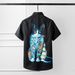 Cat Print Men's Short Sleeve Shirt - Wrinkle-Free Cotton Slim Fit Casual Shirt With Digital Art Design_viptrois.com