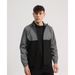 Men's Reflective Stand Collar Jacket – Lightweight Spring Coat With Safety Stripes (Gray Reflective Panels)_viptrois.com