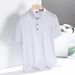 K Men's New Style Group Workwear T-Shirt Short Sleeve Business Polo Shirt_viptrois.com