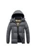 Cotton-padded Men's Graphene Slim-fit Removable Cap Thickened Hooded Jacket Men_viptrois.com