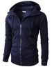New Men's Sports Fitness Casual Jacquard Sweater Fleece Cardigan Hooded Jacket_viptrois.com