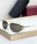 New Frameless Bent Piece Fashionable And Personalized Curved Sunglasses, Trendy Metal Glasses_viptrois.com