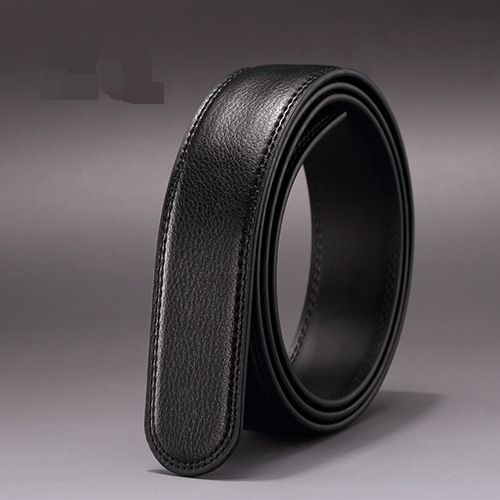 Men's Leather Belt Automatic Buckle 3.5CM Double Sided Two Layer Cowhide Automatic Belt Body Spot_viptrois.com