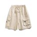 2025 Japanese Retro Work Shorts, Summer Trendy Brand, Ins Straight-cut Loose Casual Sports Pants_viptrois.com