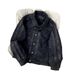 Niche Collar Leather Jacket, Shoulder Length Versatile Short Casual Versatile Jacket_viptrois.com