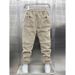 Men's Clothing Casual Pants For Men In Autumn And Winter With Loose Cuffs And Fashionable Hot Stamping Corduroy Sports Sweatpants_viptrois.com