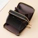 Card Bag Card Cases Crocodile Pattern Solid Color Accordion Double Zipper Card Holder Fashionable Multi Card Slot Large Capacity Zipper Coin Purse_viptrois.com