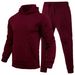 Unisex Fleece Hoodie & Jogger Set – Oversized Streetwear Loungewear (Dark Gray/Black/Royal Blue, S-3XL)_viptrois.com