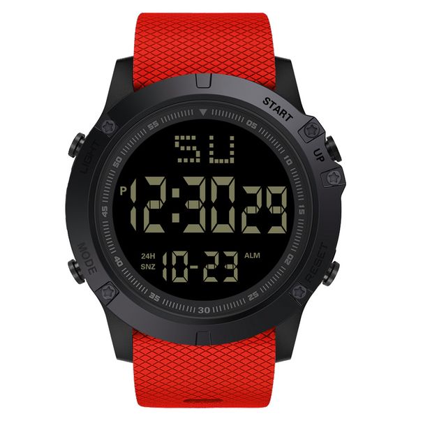 Men's Large Screen LED Large Dial Watch Sports Electronic Watch Adult Student Electronic Watch_viptrois.com