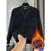 Men's Tie-Dye Fleece-Lined Hoodie – Oversized Streetwear Pullover With Thermal Lining (Black/White/Gray Gradient)_viptrois.com