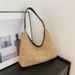 Women's Shoulder Bags Retro Woven Tote Bag Straw Bag Large-capacity Underarm Bag Shoulder Bag Holiday Beach Bag Girl_viptrois.com