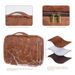 Storage Bags New Men's Business PU Toiletry Bag Large Capacity High End Storage Partition Waterproof Cosmetic Bag Storage Bag_viptrois.com