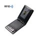 Men's Wallet Card Cases All Microfiber Leather RFID Anti Theft Wallet New Men's Carbon Fiber Plain Texture Dollar Wallet_viptrois.com