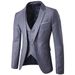 Business casual suit three-piece groomsman wedding one-button suit S-6XL_viptrois.com