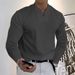 Men's Clothing New Men's V Neck Long Sleeved T Shirt Top Breathable Casual_viptrois.com