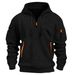 2025 New Cross-Border European American Style Hooded Sports Casual Jacket With Zipper And Patch Pocket Jacquard Fashion_viptrois.com