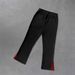 Men's Clothing Fashion Five Pointed Star Red Lips Casual Fashion Slightly Elastic Fabric Flared Pants All Match_viptrois.com