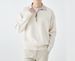 Pure 2023 Autumn Winter New Color-Block Polo Style Turn-Down Collar Zipper Knit Sweater Men's Casual Outerwear Sweatshirt_viptrois.com