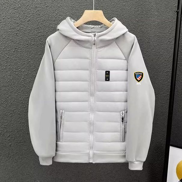 Men's Clothing Men's Patchwork Down Cotton Coat, Trendy Brand Balance Decorative Cotton Coat, Trendy Brand Coat_viptrois.com