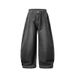 Streetwear Baggy Jeans For Men - Vintage Washed Denim Pants With Unique Scythe Cut, Loose Fit, Comfortable & Stylish For Urban Fashion_viptrois.com
