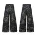 Men's Clothing Jiayiku Men's Autumn New American High Street RO Style Deconstruction Functional Style Tie Dye Jeans Wide Leg Pants_viptrois.com