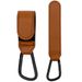 1/2pcs Baby Stroller Hook PU Leather Cart Organizer Diaper Bag Hanger Climbing Buckle Velcro Hook Child Pram Accessories_viptrois.com