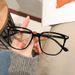 Trend Ultralight Anti-blue Light Glasses Transparent Large Frame Reading Eyeglasses Sunglasses UV400 Shade Eyewear Unisex_viptrois.com