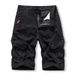 Men's Clothing Summer Trend Solid Color Overalls Shorts Men Loose Casual Pants Men Straight Leg All Match Six Point Sports Pants_viptrois.com