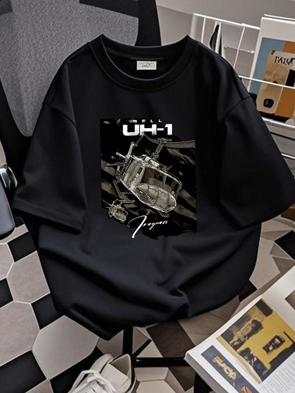 BEST TO BUY USA Bell UH 1 Iroquois Helicopter Veteran T Shirt Designer Clothes Slightly Stylish Fashion Stretched Versatile Comfortable Soft_viptrois.com