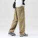 Spring And Autumn American Trendy Straight Loose Wide-Leg Cargo Style Casual Plus Size Multi-Pocket Long Work Pants_viptrois.com