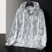 Men's Clothing Camouflage Sun Protection Clothing Loose Large Size Hooded Thin Jacket Anti Ultraviolet Fishing Waterproof Sun Protection Clothing_viptrois.com