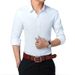 Pulse Pulse Spring And Autumn Long Sleeve Slim Fit Men's Korean Style Youth Solid Color Shirt Wholesale Cardigan_viptrois.com